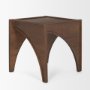 70641 - Laraya Medium Brown Wood w/ Arches End Table