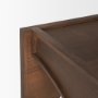 70641 - Laraya Medium Brown Wood w/ Arches End Table