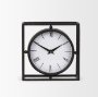 70690 - Raisa Black w/ Gold Antiquing Metal Table Clock