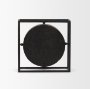 70690 - Raisa Black w/ Gold Antiquing Metal Table Clock