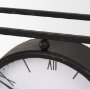 70690 - Raisa Black w/ Gold Antiquing Metal Table Clock