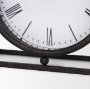 70690 - Raisa Black w/ Gold Antiquing Metal Table Clock