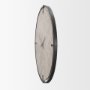 70691 - Rani Matte Black Metal w/ Wood Wall Clock