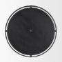 70691 - Rani Matte Black Metal w/ Wood Wall Clock