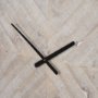70691 - Rani Matte Black Metal w/ Wood Wall Clock