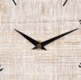 70692 - Raja Matte Black Metal w/ Wood Table Clock