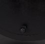 70692 - Raja Matte Black Metal w/ Wood Table Clock