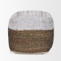 70760 - Samiya Jute w/ White Cotton Pouf