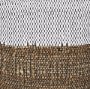 70760 - Samiya Jute w/ White Cotton Pouf