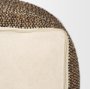 70760 - Samiya Jute w/ White Cotton Pouf