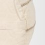 70761 - Sachi Beige w/ Stitching Pouf
