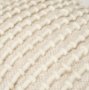 70762 - Sakaye Beige w/ Cream Stitched Patterned Pouf
