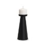 70715 - Quadir Tall Matte Black Metal Candle Holder