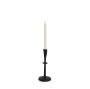 70716 - Qwin Matte Black Cast Aluminum Short Candle Holder