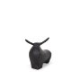 70719 - Radu Small Matte Black Metal Bull Decorative Object