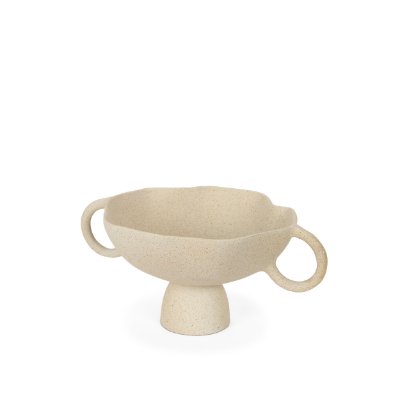 70721 - Radka Beige Textured Small Metal Decorative Bowl