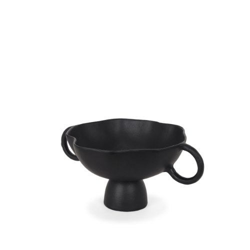 70723 - Radka Small Matte Black Metal Decorative Bowl