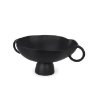 70724 - Radka Large Matte Black Metal Decorative Bowl