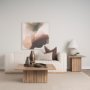 70632-AB - June Light Brown Wood w/ Fluting Square Coffee Table