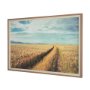 15319 - Between The Fields by Matt Roseveare a Hand Embellished Textured Framed Photo Art Print Matted under