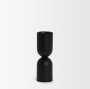 70708 - Qamra Medium Black Metal Pillar Candle Holder