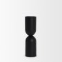 70709 - Qamra Tall Black Metal Pillar Candle Holder