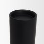 70709 - Qamra Tall Black Metal Pillar Candle Holder