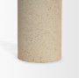 70711 - Qamra Medium Beige Textured Metal Pillar Candle Holder Candle Holder