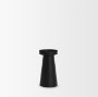 70713 - Quadir Short Matte Black Metal Candle Holder