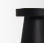 70713 - Quadir Short Matte Black Metal Candle Holder