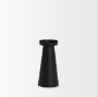 70714 - Quadir Medium Matte Black Metal Candle Holder