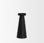 70715 - Quadir Tall Matte Black Metal Candle Holder