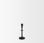 70716 - Qwin Matte Black Cast Aluminum Short Candle Holder