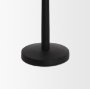 70717 - Qwin Matte Black Cast Aluminum Medium Candle Holder
