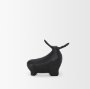 70719 - Radu Small Matte Black Metal Bull Decorative Object