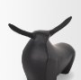 70719 - Radu Small Matte Black Metal Bull Decorative Object