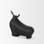 70720 - Radu Large Matte Black Metal Bull Decorative Object