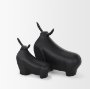 70720 - Radu Large Matte Black Metal Bull Decorative Object