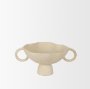 70721 - Radka Beige Textured Small Metal Decorative Bowl