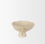 70721 - Radka Beige Textured Small Metal Decorative Bowl