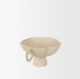 70721 - Radka Beige Textured Small Metal Decorative Bowl