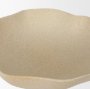 70722 - Radka Beige Textured Large Metal Decorative Bowl