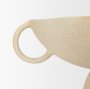 70722 - Radka Beige Textured Large Metal Decorative Bowl