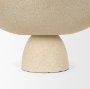 70722 - Radka Beige Textured Large Metal Decorative Bowl