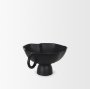 70723 - Radka Small Matte Black Metal Decorative Bowl