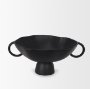 70724 - Radka Large Matte Black Metal Decorative Bowl