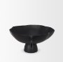 70724 - Radka Large Matte Black Metal Decorative Bowl
