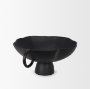 70724 - Radka Large Matte Black Metal Decorative Bowl