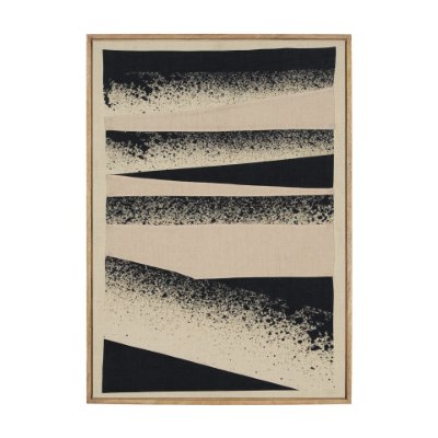 70728 - Revelin Small Fabric Collage Framed Linen Wall Art 
