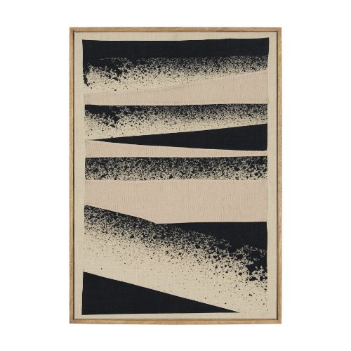70728 - Revelin Small Fabric Collage Framed Linen Wall Art 